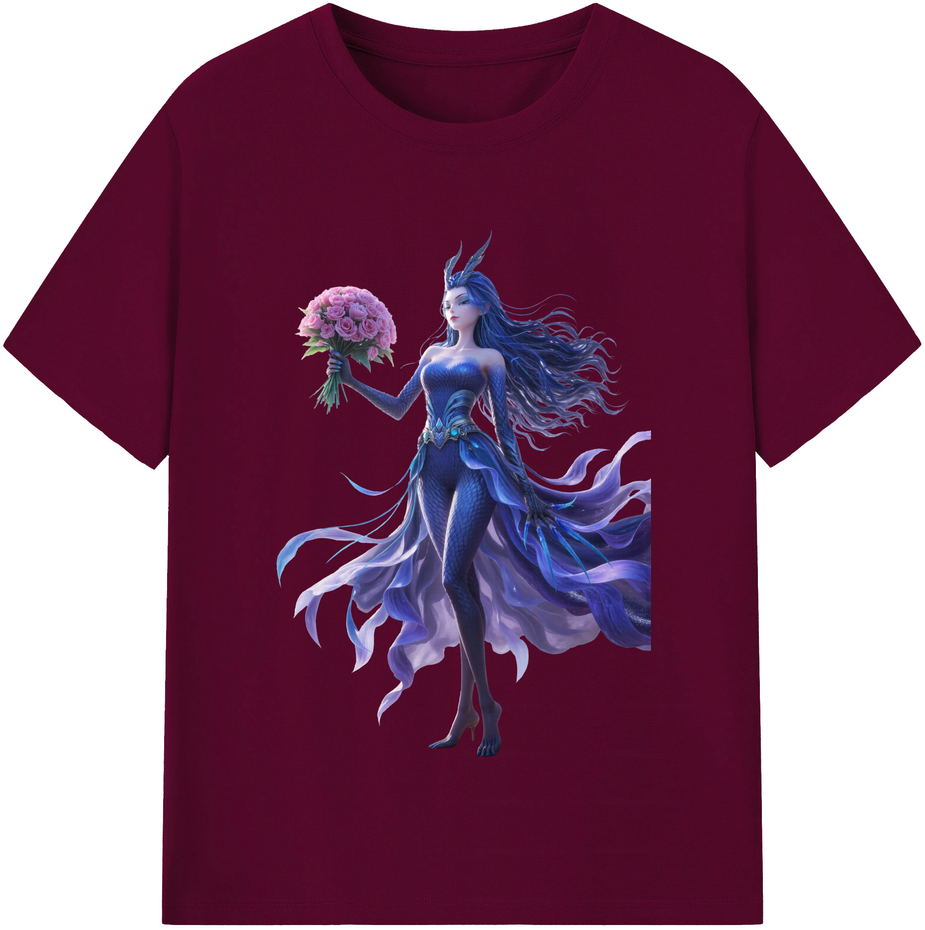 （画像用） Ne Zha 2 ナタ 魔童の大暴れ レディースカジュアルプリントTシャツ（綿100％）